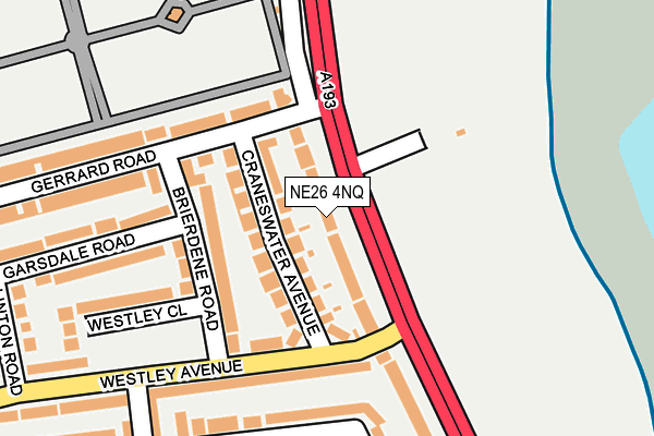 NE26 4NQ map - OS OpenMap – Local (Ordnance Survey) NE26 4NQ map - OS OpenMap – Local (Ordnance Survey)
