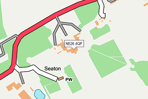 NE26 4QP map - OS OpenMap – Local (Ordnance Survey) NE26 4QP map - OS OpenMap – Local (Ordnance Survey)