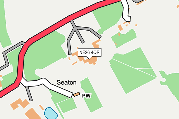 NE26 4QR map - OS OpenMap – Local (Ordnance Survey) NE26 4QR map - OS OpenMap – Local (Ordnance Survey)