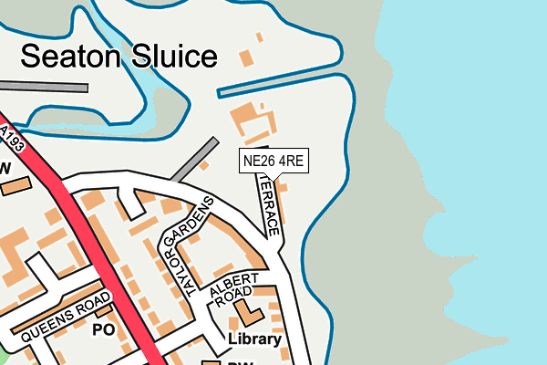 NE26 4RE map - OS OpenMap – Local (Ordnance Survey) NE26 4RE map - OS OpenMap – Local (Ordnance Survey)