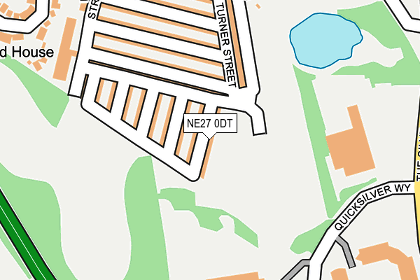 NE27 0DT map - OS OpenMap – Local (Ordnance Survey) NE27 0DT map - OS OpenMap – Local (Ordnance Survey)