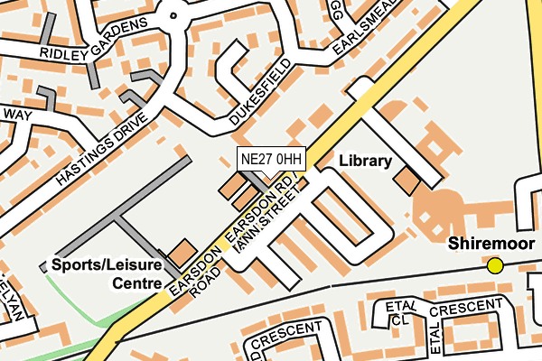 NE27 0HH map - OS OpenMap – Local (Ordnance Survey) NE27 0HH map - OS OpenMap – Local (Ordnance Survey)