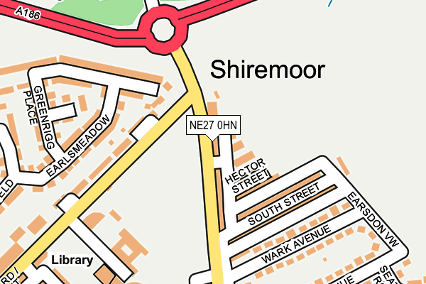 NE27 0HN map - OS OpenMap – Local (Ordnance Survey) NE27 0HN map - OS OpenMap – Local (Ordnance Survey)