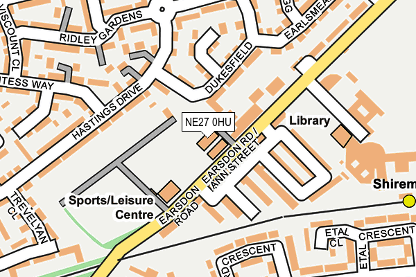 NE27 0HU map - OS OpenMap – Local (Ordnance Survey) NE27 0HU map - OS OpenMap – Local (Ordnance Survey)