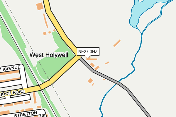 NE27 0HZ map - OS OpenMap – Local (Ordnance Survey)