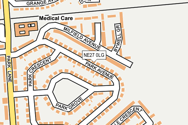 NE27 0LG map - OS OpenMap – Local (Ordnance Survey) NE27 0LG map - OS OpenMap – Local (Ordnance Survey)