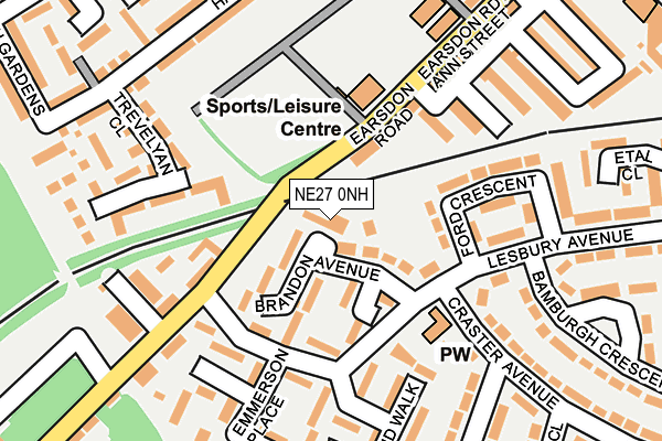 NE27 0NH map - OS OpenMap – Local (Ordnance Survey) NE27 0NH map - OS OpenMap – Local (Ordnance Survey)