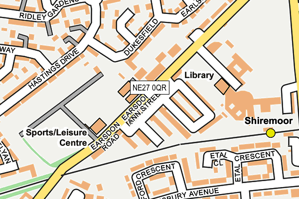 NE27 0QR map - OS OpenMap – Local (Ordnance Survey) NE27 0QR map - OS OpenMap – Local (Ordnance Survey)