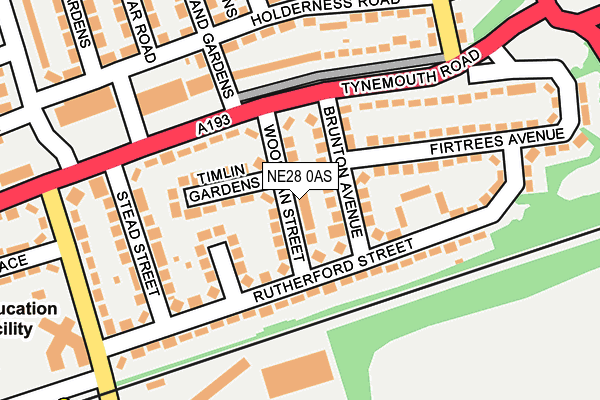 NE28 0AS map - OS OpenMap – Local (Ordnance Survey) NE28 0AS map - OS OpenMap – Local (Ordnance Survey)