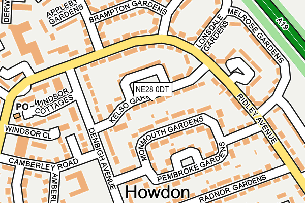 NE28 0DT map - OS OpenMap – Local (Ordnance Survey) NE28 0DT map - OS OpenMap – Local (Ordnance Survey)