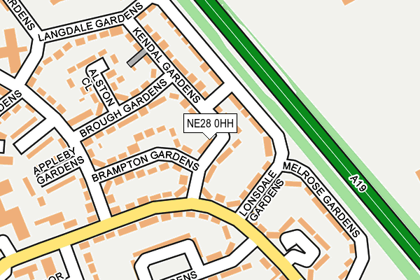 NE28 0HH map - OS OpenMap – Local (Ordnance Survey) NE28 0HH map - OS OpenMap – Local (Ordnance Survey)