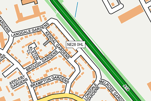 NE28 0HL map - OS OpenMap – Local (Ordnance Survey) NE28 0HL map - OS OpenMap – Local (Ordnance Survey)