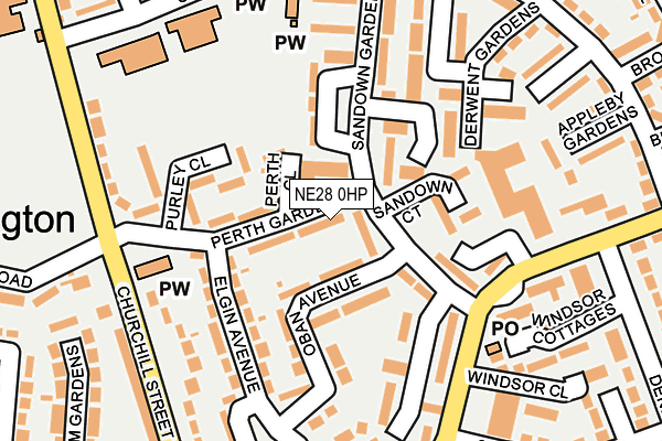 NE28 0HP map - OS OpenMap – Local (Ordnance Survey) NE28 0HP map - OS OpenMap – Local (Ordnance Survey)