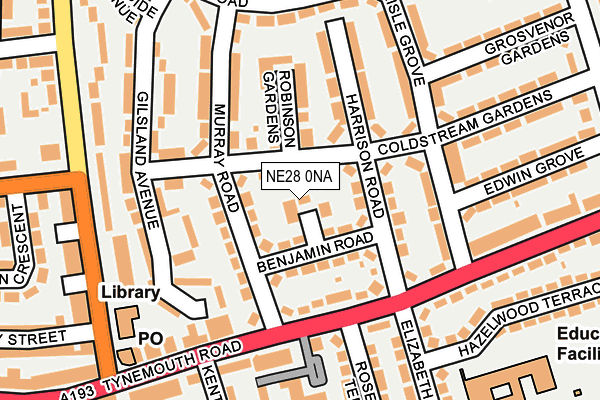 NE28 0NA map - OS OpenMap – Local (Ordnance Survey) NE28 0NA map - OS OpenMap – Local (Ordnance Survey)