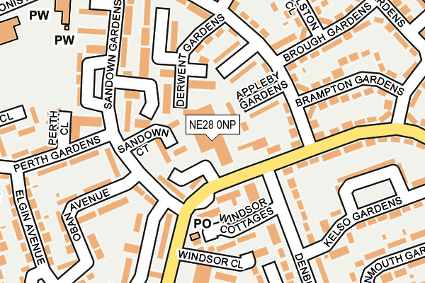 NE28 0NP map - OS OpenMap – Local (Ordnance Survey) NE28 0NP map - OS OpenMap – Local (Ordnance Survey)