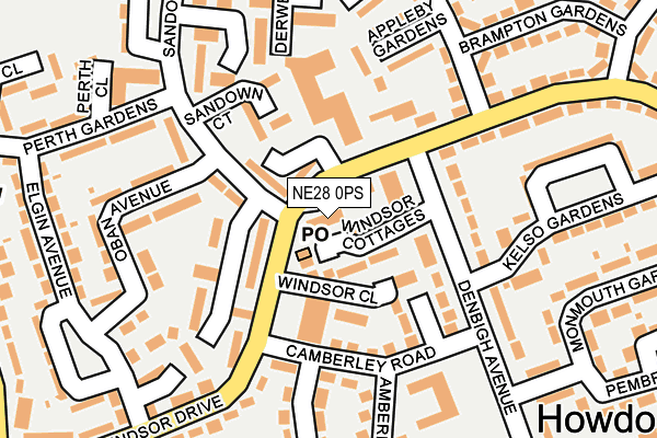 NE28 0PS map - OS OpenMap – Local (Ordnance Survey) NE28 0PS map - OS OpenMap – Local (Ordnance Survey)