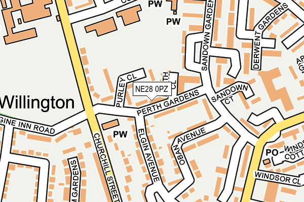NE28 0PZ map - OS OpenMap – Local (Ordnance Survey) NE28 0PZ map - OS OpenMap – Local (Ordnance Survey)