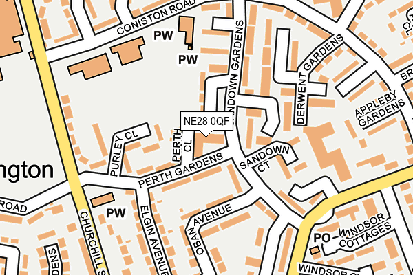 NE28 0QF map - OS OpenMap – Local (Ordnance Survey) NE28 0QF map - OS OpenMap – Local (Ordnance Survey)