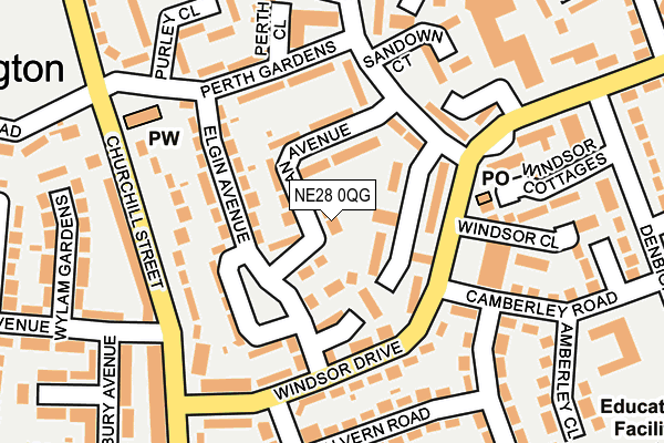 NE28 0QG map - OS OpenMap – Local (Ordnance Survey) NE28 0QG map - OS OpenMap – Local (Ordnance Survey)