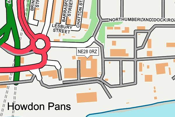 NE28 0RZ map - OS OpenMap – Local (Ordnance Survey) NE28 0RZ map - OS OpenMap – Local (Ordnance Survey)