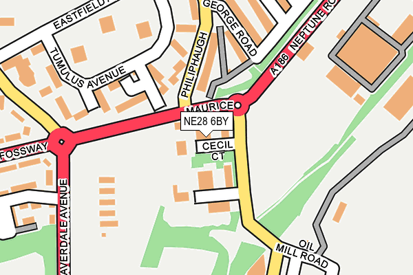 NE28 6BY map - OS OpenMap – Local (Ordnance Survey) NE28 6BY map - OS OpenMap – Local (Ordnance Survey)