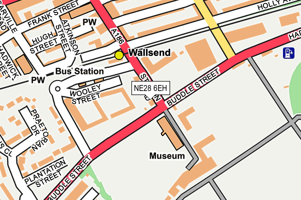 NE28 6EH map - OS OpenMap – Local (Ordnance Survey) NE28 6EH map - OS OpenMap – Local (Ordnance Survey)