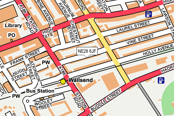 NE28 6JF map - OS OpenMap – Local (Ordnance Survey) NE28 6JF map - OS OpenMap – Local (Ordnance Survey)