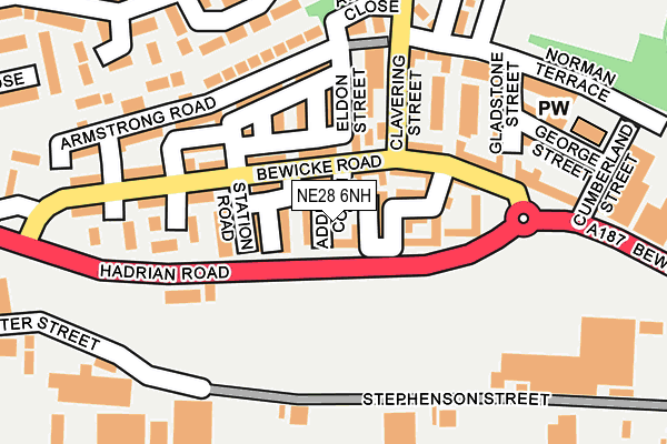 NE28 6NH map - OS OpenMap – Local (Ordnance Survey) NE28 6NH map - OS OpenMap – Local (Ordnance Survey)