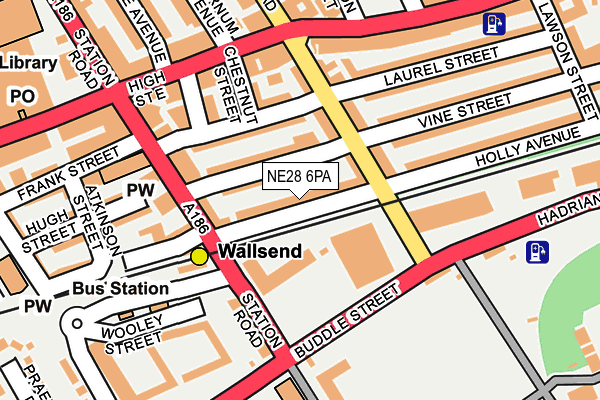 NE28 6PA map - OS OpenMap – Local (Ordnance Survey) NE28 6PA map - OS OpenMap – Local (Ordnance Survey)