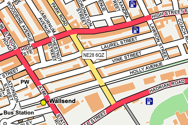 NE28 6QZ map - OS OpenMap – Local (Ordnance Survey) NE28 6QZ map - OS OpenMap – Local (Ordnance Survey)