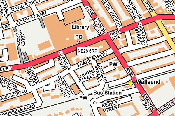 NE28 6RP map - OS OpenMap – Local (Ordnance Survey) NE28 6RP map - OS OpenMap – Local (Ordnance Survey)