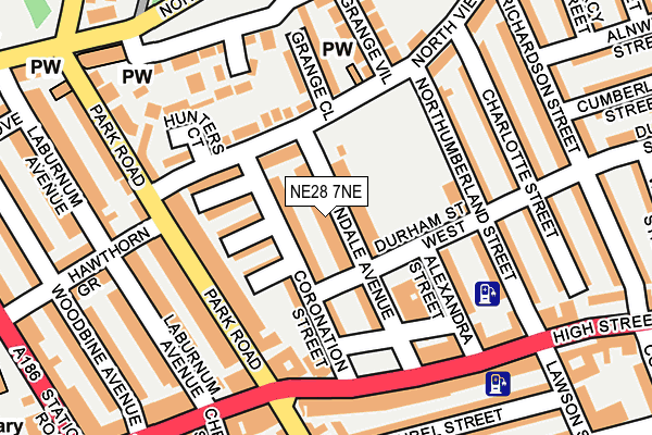 NE28 7NE map - OS OpenMap – Local (Ordnance Survey) NE28 7NE map - OS OpenMap – Local (Ordnance Survey)