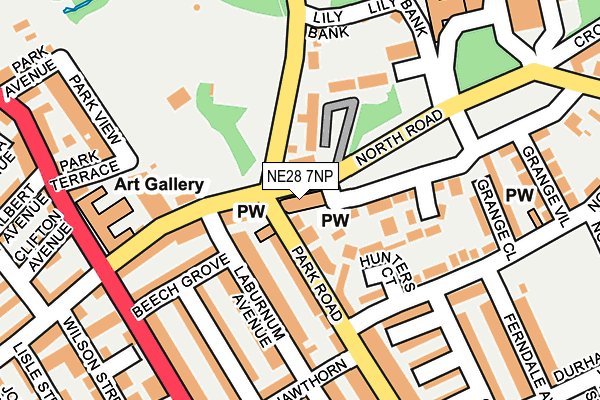 NE28 7NP map - OS OpenMap – Local (Ordnance Survey) NE28 7NP map - OS OpenMap – Local (Ordnance Survey)