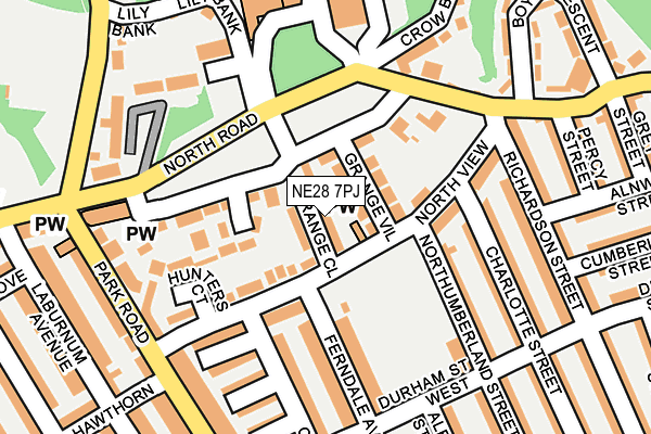 NE28 7PJ map - OS OpenMap – Local (Ordnance Survey) NE28 7PJ map - OS OpenMap – Local (Ordnance Survey)