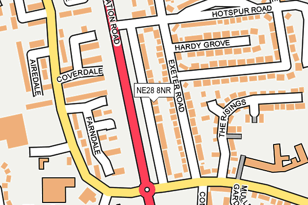 NE28 8NR map - OS OpenMap – Local (Ordnance Survey) NE28 8NR map - OS OpenMap – Local (Ordnance Survey)