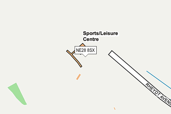 NE28 8SX map - OS OpenMap – Local (Ordnance Survey) NE28 8SX map - OS OpenMap – Local (Ordnance Survey)