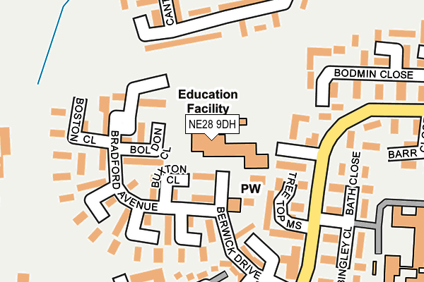 NE28 9DH map - OS OpenMap – Local (Ordnance Survey) NE28 9DH map - OS OpenMap – Local (Ordnance Survey)