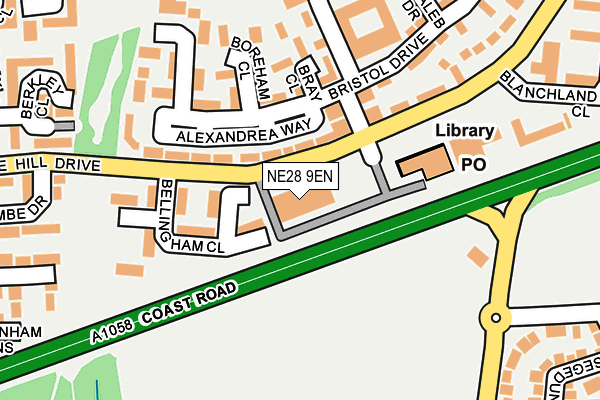NE28 9EN map - OS OpenMap – Local (Ordnance Survey) NE28 9EN map - OS OpenMap – Local (Ordnance Survey)