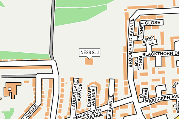 NE28 9JJ map - OS OpenMap – Local (Ordnance Survey) NE28 9JJ map - OS OpenMap – Local (Ordnance Survey)