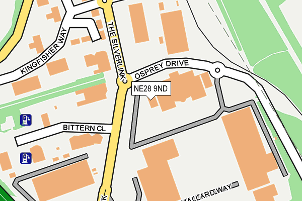 NE28 9ND map - OS OpenMap – Local (Ordnance Survey) NE28 9ND map - OS OpenMap – Local (Ordnance Survey)
