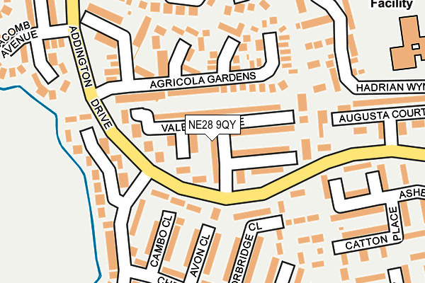 NE28 9QY map - OS OpenMap – Local (Ordnance Survey) NE28 9QY map - OS OpenMap – Local (Ordnance Survey)