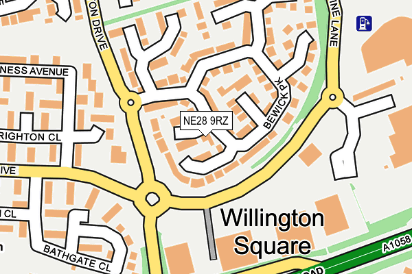 NE28 9RZ map - OS OpenMap – Local (Ordnance Survey) NE28 9RZ map - OS OpenMap – Local (Ordnance Survey)