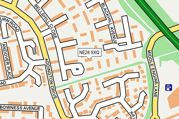 NE28 9XQ map - OS OpenMap – Local (Ordnance Survey) NE28 9XQ map - OS OpenMap – Local (Ordnance Survey)
