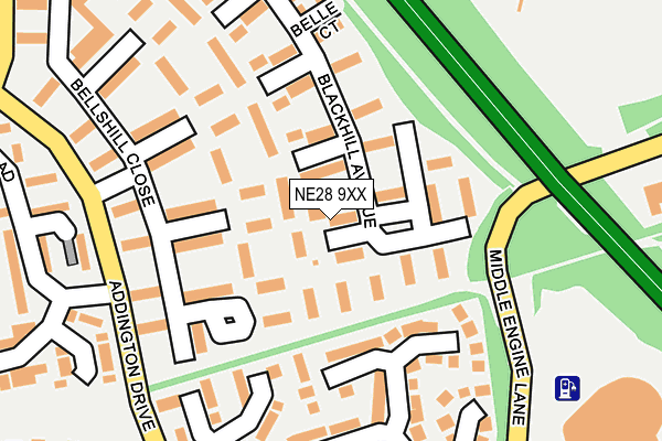 NE28 9XX map - OS OpenMap – Local (Ordnance Survey) NE28 9XX map - OS OpenMap – Local (Ordnance Survey)