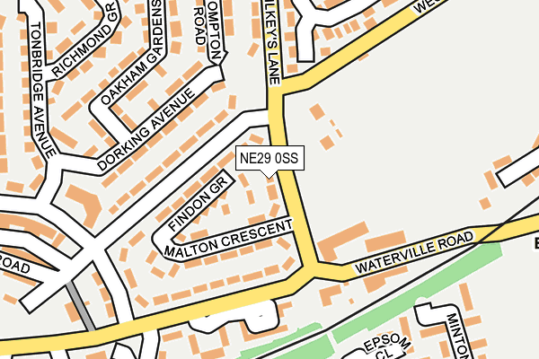 NE29 0SS map - OS OpenMap – Local (Ordnance Survey) NE29 0SS map - OS OpenMap – Local (Ordnance Survey)