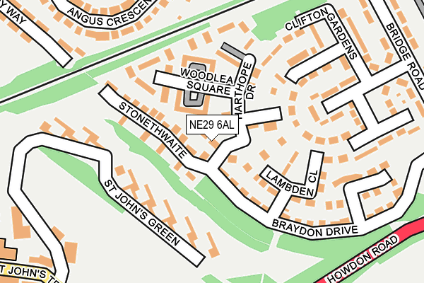 NE29 6AL map - OS OpenMap – Local (Ordnance Survey) NE29 6AL map - OS OpenMap – Local (Ordnance Survey)