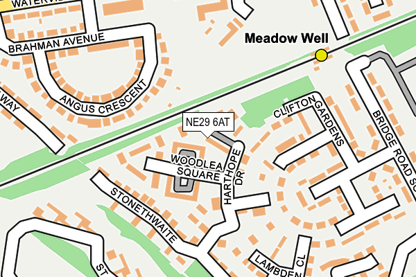 NE29 6AT map - OS OpenMap – Local (Ordnance Survey) NE29 6AT map - OS OpenMap – Local (Ordnance Survey)