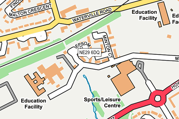 NE29 6DQ map - OS OpenMap – Local (Ordnance Survey) NE29 6DQ map - OS OpenMap – Local (Ordnance Survey)