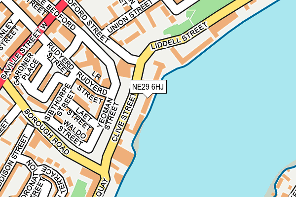 NE29 6HJ map - OS OpenMap – Local (Ordnance Survey) NE29 6HJ map - OS OpenMap – Local (Ordnance Survey)
