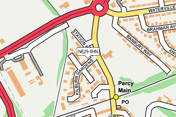 NE29 6HN map - OS OpenMap – Local (Ordnance Survey) NE29 6HN map - OS OpenMap – Local (Ordnance Survey)